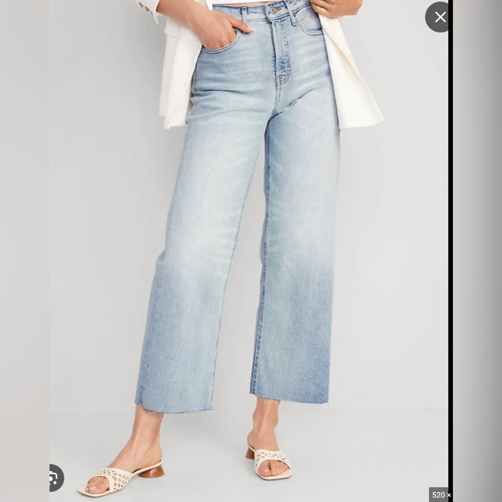 Old navy high waisted wide leg jeans